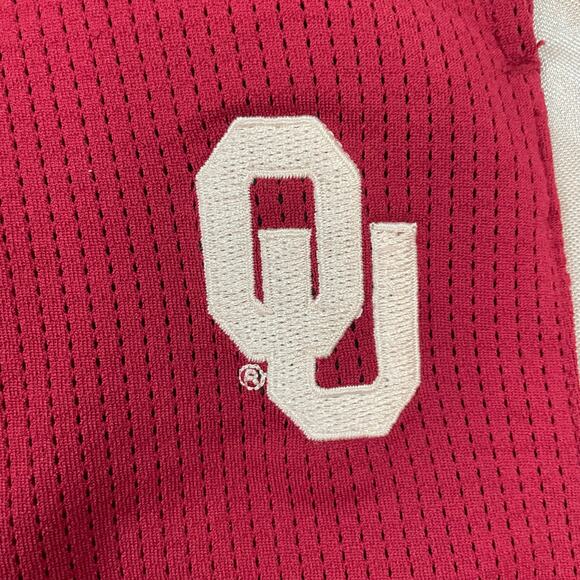 Oklahoma Sooners OU Women’s Track Pants L Red Silver Stripe Athletic Pro Edge - Picture 9 of 10